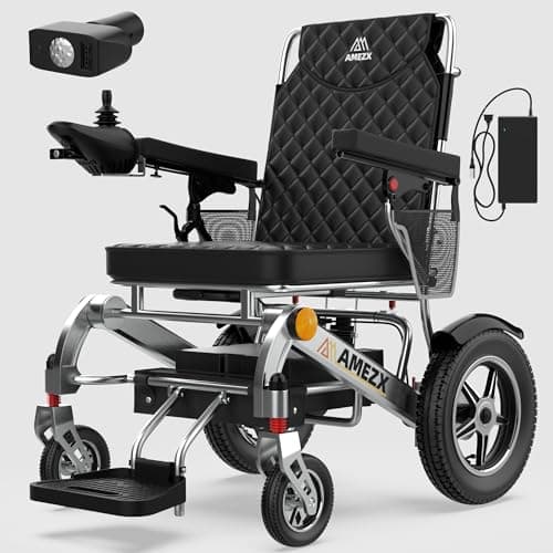 Electric Wheelchairs for Adults - 21in Seat, 25 Miles Long Travel Range Electric Wheelchair All Terrain, Portable Motorized Wheelchair, Electric Wheelchairs for Adults Lightweight Foldable