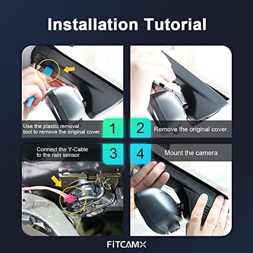 Fitcamx 4K Dash Cam Adapts for BMW 1 3 5 7 Series X1 X3 X5 X5 M X6 M3 E Chassis (HD2-6003) E88/E92/E93/E60/61/E65/66/E84/E83/E70/E72/E93, OEM Style 2160P Video WiFi, Loop Recording G-Sensor, 64GB Card 6