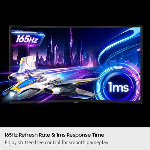 Samsung 37” Odyssey G7 (G75F) 4K UHD Resolution, 165Hz, Curved Gaming Monitor, 1ms Response Time (GtG), VESA DisplayHDR™ 600, AMD FreeSync™ Premium Pro, LS37FG75DENXZA, 2025 7