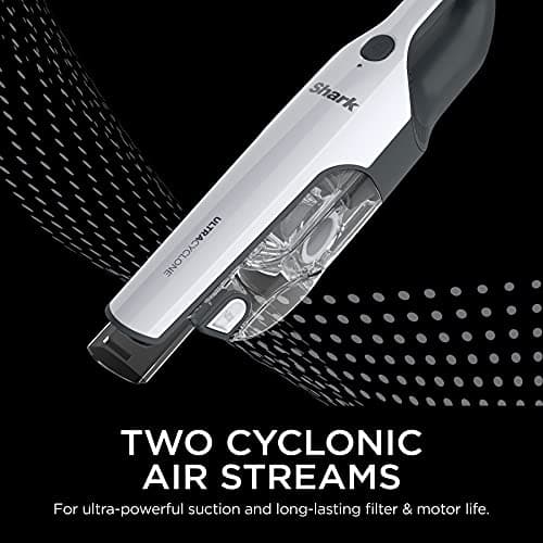 Shark CH963AMZ 2-in-1 Pet Pro Cordless Handheld Vacuum Ultracyclone System, Lightweight and Portable for Car and Home, Rechargeable, Washable Filter, XL Dust Cup, Crevice Tool & Scrubbing Brush, White 9