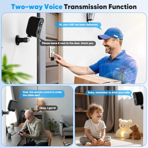 Sofiwaa Security Cameras Wireless Outdoor, 2K Battery Powered Color Night Vision Camera, PIR Motion Detection, IP66 Waterproof, Cloud Storage/Mic-SD, Instant Alert, 2.4GHz WiFi, Solar Camera for Home 5