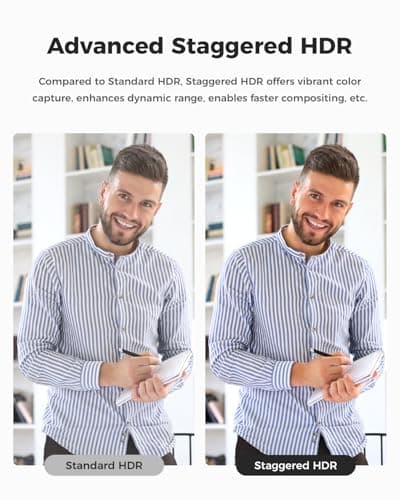 OBSBOT Meet SE 1080P 100FPS Webcam for PC, AI Framing Streaming Camera with 1/2.8" Sensor, Beauty Mode, Gesture Control, Staggered HDR, Web Camera for Desktop Computer, Laptop, Meeting. (Aurora Green) 9