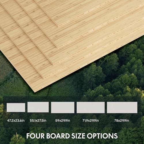 FlexiSpot E6 Bamboo 3-Stage Dual Motor Electric Standing Desk 55 x 28 Sit Stand Up Desk, Holds 220 lbs, Adjustable Height w/ Memory Presets, Solid Bamboo Desktop & White Frame, Ships in 2 Boxes 7