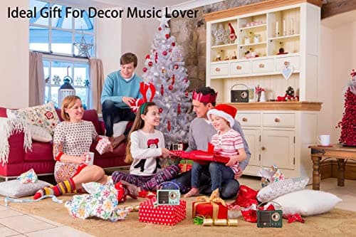 Dosmix Retro Bluetooth Speaker, Vintage Decor, Portable Wireless Bluetooth Speaker, Cute Old Fashion Style for Kitchen Desk Bedroom Office Outdoor Accessories for iPhone Android (Yellow) 9