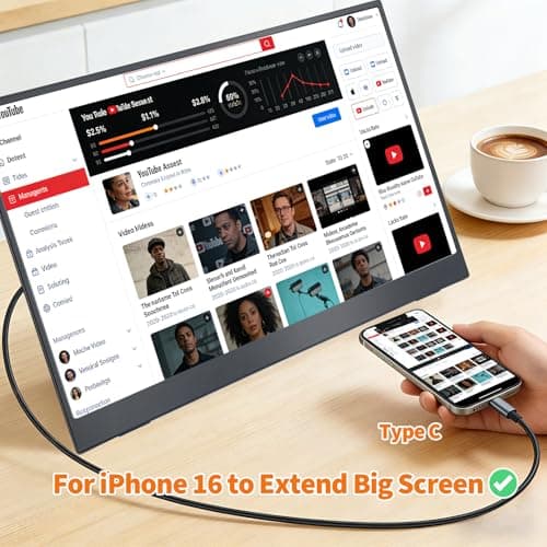 Maovz 18.5 Inch Large Portable Monitor for Laptop, 120Hz 1080P FHD IPS Portable Travel Second Screen Display for/Phone/Xbox PS4/5, 125% sRGB, Dual Speakers, VESA & Storage Bag 12