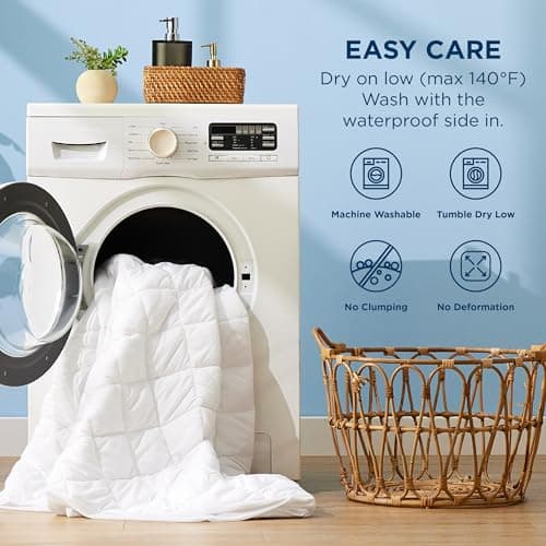 Bedsure Twin XL Mattress Pad, Waterproof Soft Mattress Protector for College Dorm Room Essentials, Extra Long Twin Bed Cover with Deep Pocket up to 22 Inches, Noiseless Bed Pad for Bedroom - White 6