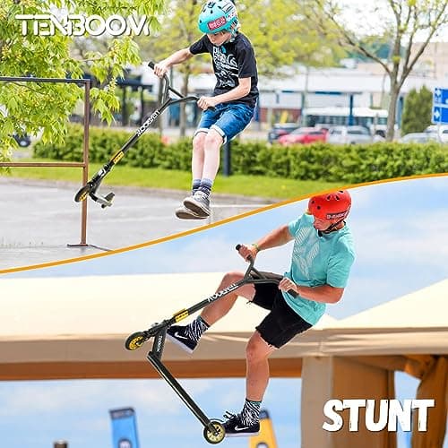 TENBOOM Stunt Scooter for Teens Adults and Kids 8 Years and Up for Boys and Girls Who Want to Play Stunt Action Cool Stunt Scooter Can Be Used for BMX Stunts 7