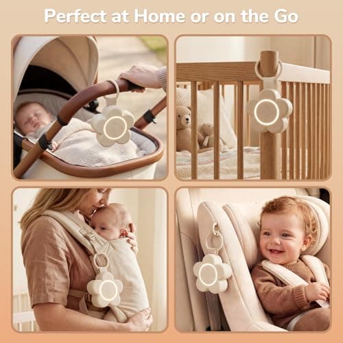 2025 Mom's Choice Awards | Portable White Noise Sound Machine Baby | 25 Soothing Sounds | Rechargeable Travel Sound Machine with Night Light | Newborn Essentials | Nursery Shower Gift, Home, Sleep Aid 7