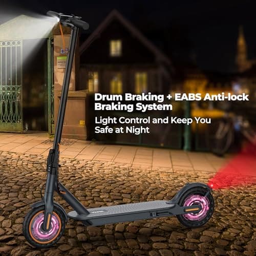 Electric Scooter for Kids 8+, Powered by 250W Motor, with 6.5" Solid Tires, Up to 10 Miles Range & 9 MPH Speed, Dual Brake System, Ideal Gift for Boys & Girls 7