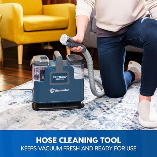 Vacmaster SCB301 400 Series Portable Carpet & Upholstery Spot Cleaner Machine, 15Kpa Power Suction with Versatile Tools for Pets, Area Rugs and Couches 6
