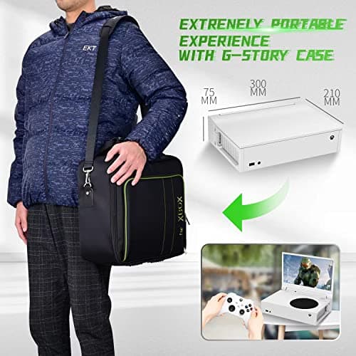 G-STORY 12.5‘’ Portable Monitor for Xbox Series S, 1080P Portable Gaming Monitor IPS Screen for Xbox Series S（not Included） with Two HDMI, HDR, Freesync, Game Mode, Travel Display 6