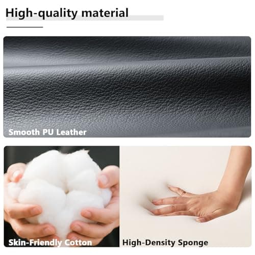 OS MOTOR Gaming Chair with Headrest and Lumbar Support, Ergonomic High Back Office Chair, Racing Style Executive Computer Desk Chair, Leather Adjustable Swivel Task Chair for Home Office (White) 9