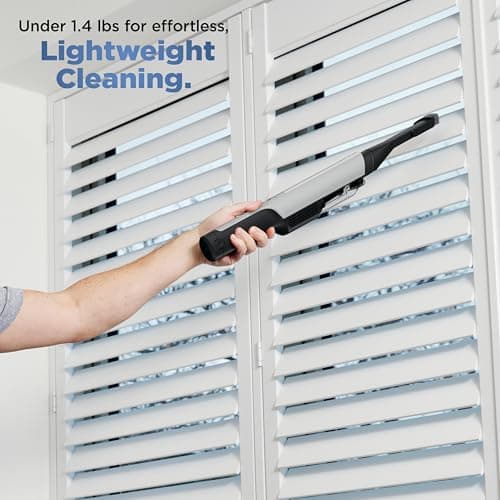 Shark WANDVAC Power PET Cordless Hand Vac, Ultra-Lightweight & Portable with Powerful Suction & Boost Mode, NEW FurFins Tool & Duster Crevice Tool, Designed for Car & Pet Homes, White, WV410WH 7