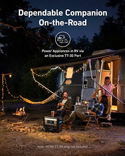 Anker SOLIX F2000 Portable Power Station, PowerHouse 767, 2400W Solar Generator, GaNPrime Battery Generators for Home Use, LiFePO4 Power Station for Outdoor Camping, and RVs (Solar Panel Optional) 5