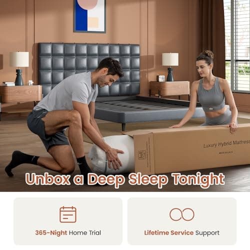 Extra Firm Queen Mattress 12 Inch, Deep Sleep Hybrid Mattress for Lumbar Support & Back Side Sleepers, Pain Relief Mattresses in a Box with Pocket Springs & Cooling Gel - 365-Night Trial, CertiPUR-US 7