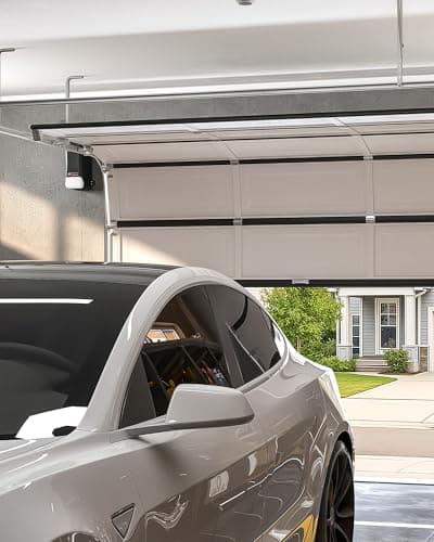 ZUMI Automatic Garage Door Opener, Wall-Mounted Garage Opener with Manual Backup Infrared Sensors, Heavy-Duty Smart Garage Entry Device Access Unit for Garage Door Opening & Closing 7