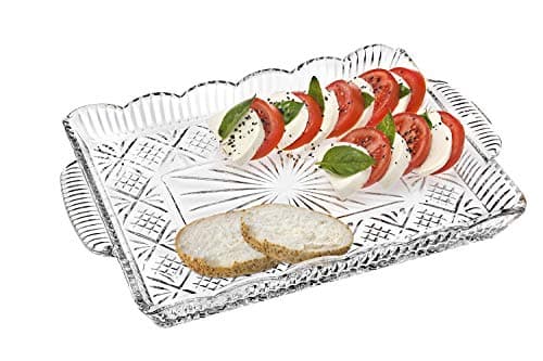 Godinger Dublin Serving Tray, Serving Platter, for Appetizers, Desserts, Snacks & Fruit - 16" x 10.5"