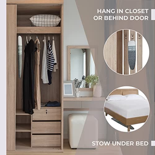 Bartnelli Smart Hanger Tabletop Ironing Board | Designed and Made in Europe with New Patent EZ Glide Technolgy, & Park Zone, European Quality and Innovation (Size-34x12) 6