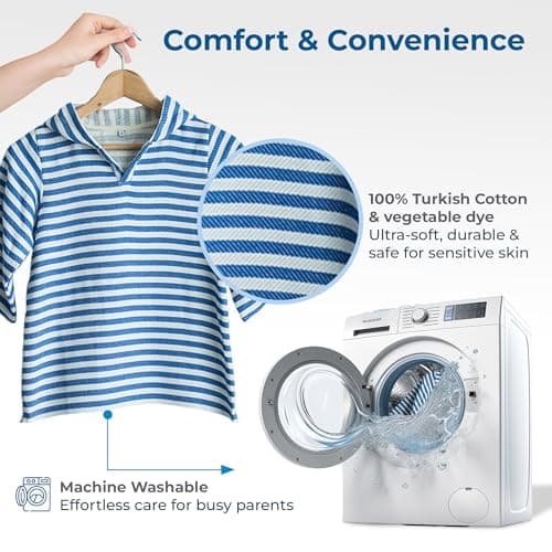 SAMMIMIS Hooded Towels for Kids - Ultra-Soft Turkish Cotton Poncho, Lightweight Wearable Towel - Cozy Beach Poncho & Kids Swim Cover Up for Bath, Pool & Home - XS (6 Months - 2 Years) 5