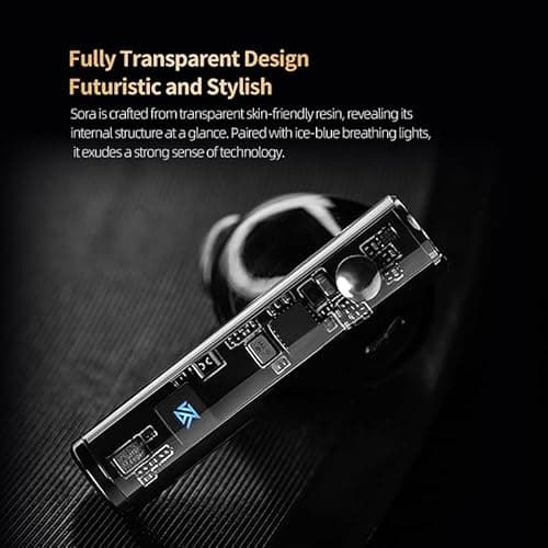 KZ Sora High-Fidelity Wireless Music Earbuds - HiFi in-Ear Headphones with Bluetooth 5.4, Enhanced Bass, Low Latency, Fast Charging, and 25-Hour Playtime with Wireless Charging Case 7