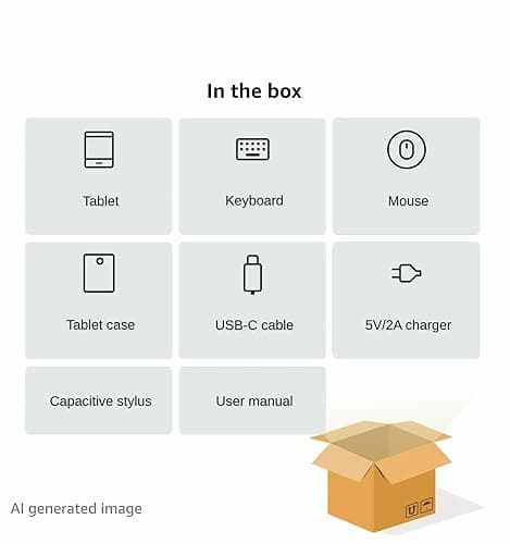 Latest 2026 Upgraded Android Tablet 10.1 Inch with IPS HD Touch Screen, Dual Camera, 64GB Storage 1TB Expansion, 8 in 1 Tablets Kit with Keyboard, Protective Case, Mouse, Stylus, BT 5.4, WiFi 6 8