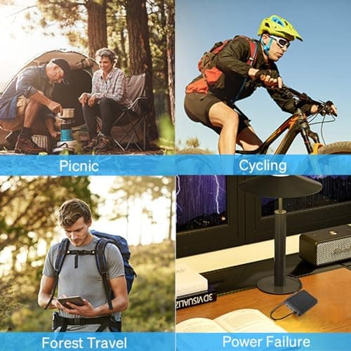 Portable Charger Power Bank 40000mAh, Dual USB Power Bank Output 5V 3A External Cell Phone Battery Pack, External Phone Power Bank Compatible with Smartphones and All USB Devices 5