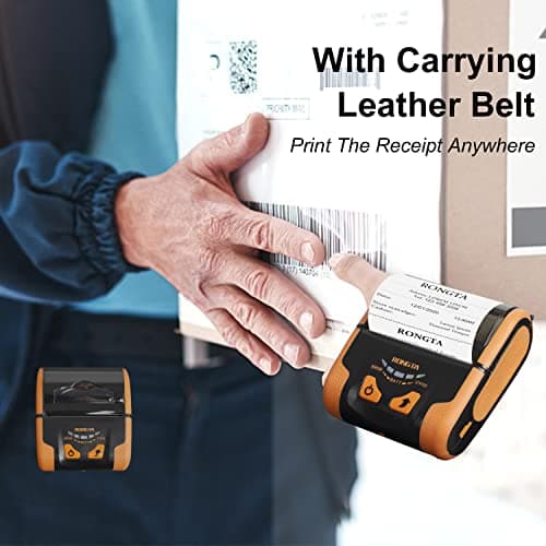 Rongta Portable 80mm POS Printer, Mobile Thermal Receipts Printer, USB&Bluetooth Connection, Compatible with Android Phone, Do Not Square/Ipad/Computer/Android Tablet(RPP300) 7
