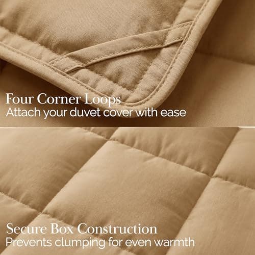 Southshore Fine Living, Inc. Oversized King Comforter, Pet Hair Resistant Bedding Comforters, Cal/King Down-Alternative Comforter/Bedspread, Fluffy and Cozy All-Season Comforters, Gold Color 6