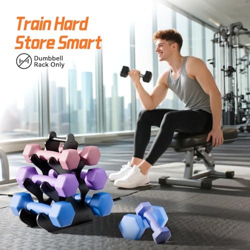 3 Tier Dumbbell Rack, Weight Rack For Home Gym, Dumbbell Stand for Free Weights 8