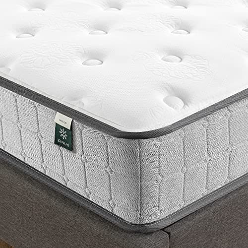 Zinus 10 Inch Comfort Support Cooling Gel Hybrid Mattress, Full, Tight Top Innerspring Mattress, Motion Isolating Pocket Springs, Mattress in A Box 7