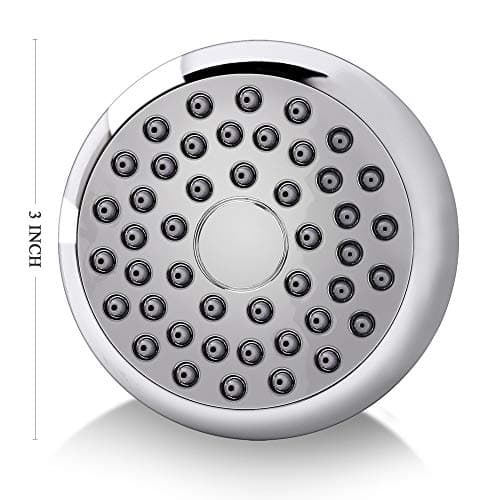 Aisoso High Pressure Shower Head 3 Inches Anti-clog Anti-leak Fixed Showerhead Chrome with Adjustable Swivel Brass Ball Joint for Relaxing and Comfortable Shower Experience 5
