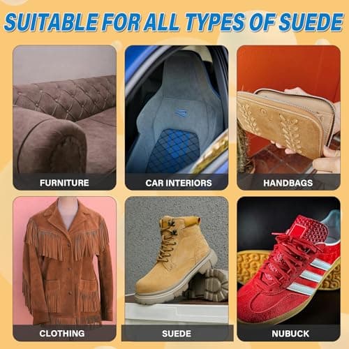 Suede Cleaner Kit – 6.76 Oz Suede & Nubuck Shoe Cleaner with Brush & Towel – Cleans & Restores Shoes, Boots, Jackets, Bags, Purses & More 7