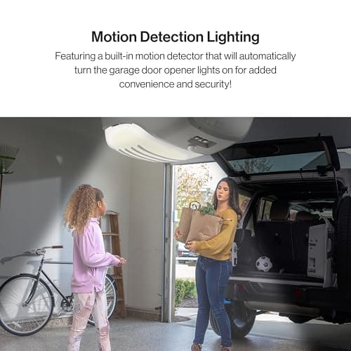 Genie SilentMax 1200 Model 4042-TKH Garage Door Opener with Motion Detection Lighting, Ultra-Quiet Steel-Reinforced Belt Drive, 140V DC Motor, 3/4 + HPc 140V Belt Drive, Gray 6