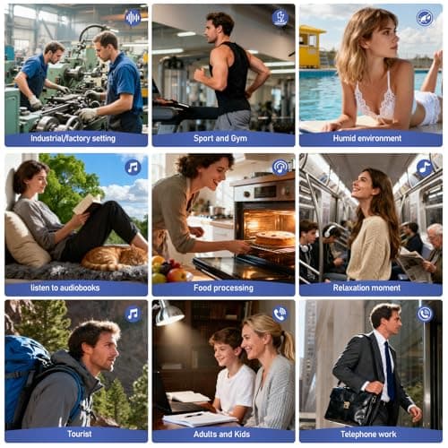 CXPSUE Neckband Earbuds Bluetooth with Stereo Sound,Headphones Wireless with 60 Hours Playtime,Wireless Headphones,Ear Buds Wireless Bluetooth Earbuds (3pack Blue) 6