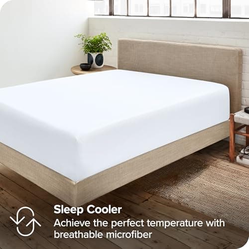 Bare Home 2-Pack Fitted Bottom Sheets Queen - Premium 1800 Ultra-Soft Wrinkle Resistant Microfiber - Deep Pocket (Queen, White) 6