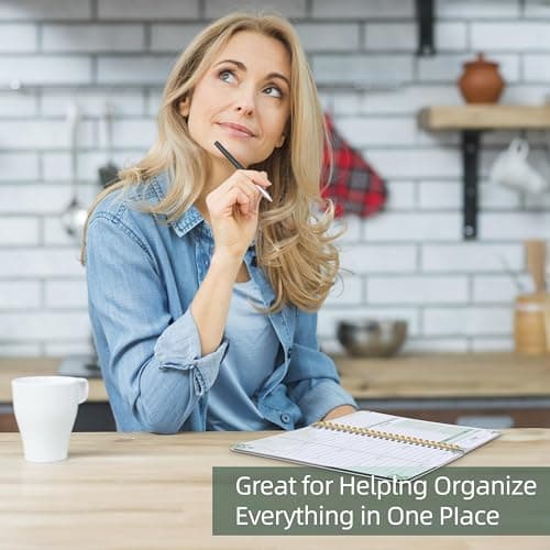 Undated Weekly Planner, Weekly To Do List Notebook with Goal & Habit Tracker Organizer, A5 5.8" x 8.0" Weekly Planner Notebook with Spiral Binding for Men or Women 6