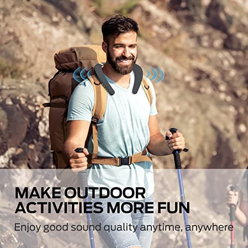Monster Boomerang Neckband Bluetooth Speaker, Neck Wireless Wearable Speaker with 12H Playtime, True 3D Stereo Sound, Portable Soundwear, IPX7 Waterproof, for Home Sport Outdoor 8