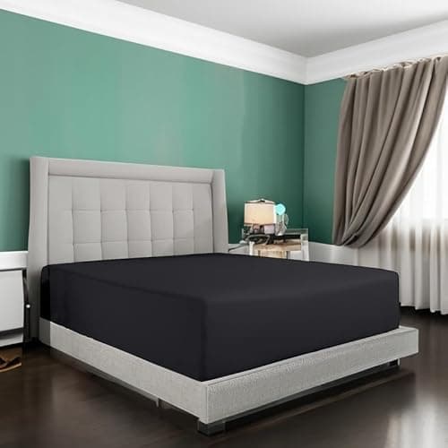 100% Egyptian Cotton King Fitted Sheet, 10 inch Drop Pocket 800 TC | High Thread Count Ultra Soft Luxury & Breathable Fitted Bedsheet Perfect for Hotel, Bedroom | 78inch x 80inch by Gorayoo