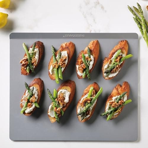 Farberware Insulated Nonstick Bakeware 14-Inch x 16-Inch Jumbo Cookie Sheet, Light Gray 6