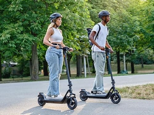 NIU 100P Electric Scooter for Adults with Suspension- 600W Max Power, 18 Miles Range, Max Speed 17.4MPH, Dual Brakes, Easy Folding Commuting E-Scooter, Bluetooth Connectivity, UL Certified 8