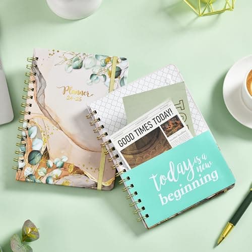 2025 Planner - Planner 2025, Weekly Monthly Planner, Jan 2025 - June 2025, 6.4" x 8.5", Monthly Tabs, Flexible Hardcover, Thick Paper, Strong Binding, Back Pocket, Holidays 8