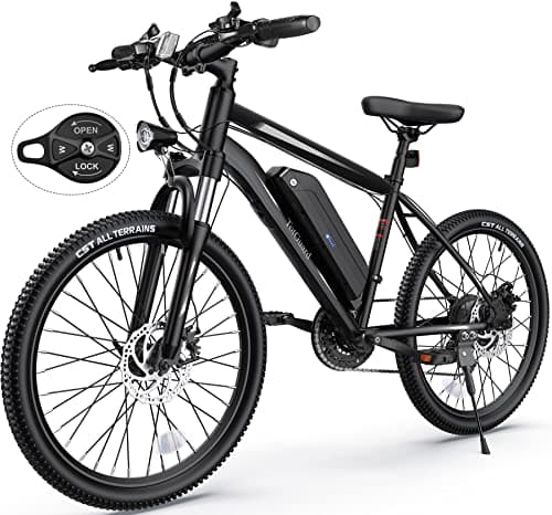 TotGuard Electric Bike, Electric Bike for Adults, 26" Ebike 700W Peak Motor, 20MPH Electric Mountain Bike with 374.4WH Removable Battery, Up to 50 Miles,Front Suspension Fork,SGS Certified to UL 2849
