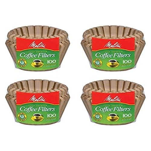 Melitta 8-12 Cup Basket Filter Paper (Natural Brown, 400 Count)