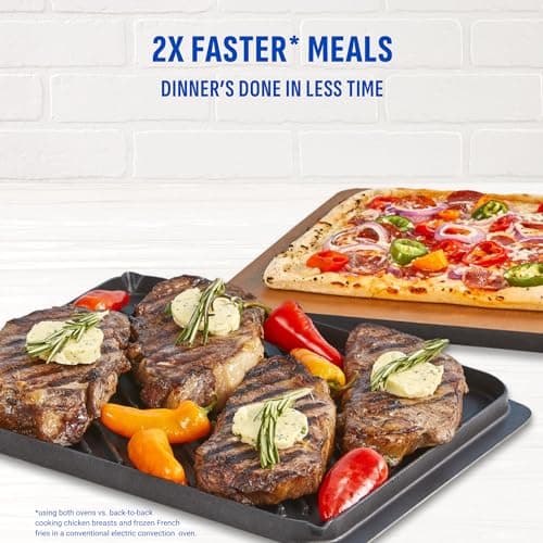 PowerXL SmartSynx Dual Door Oven, 8 Quick-Touch Cooking Presets including Air Fry, Toast, Bake, Broil, Reheat and More, Cook 2 Different Foods at the Same Time, Large Capacity & Adjustable Temperature 7