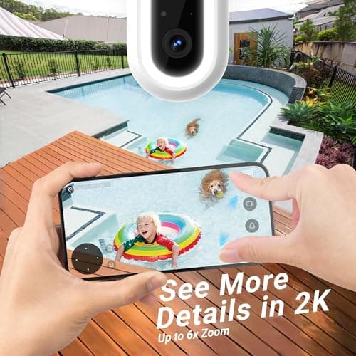 Laview 2K Solar Security Cameras Wireless Outdoor, Rechargeable Battery Wifi Cameras for Home Security with Spotlight Color Night Vision,Siren Alarm,AI Human Detection,IP65,2-Way Talk,Cloud/SD Storage 6