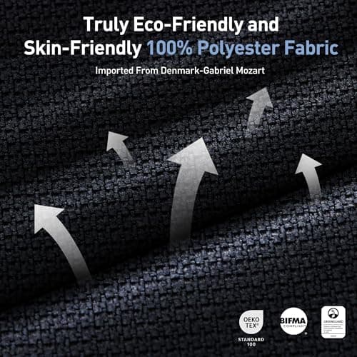 COLAMY Ergonomic Mesh Office Chair, Computer Executive Desk Chair, Ergonomic Office Chair Lumbar Support with Flexible Backrest, Slide Seat, Blackgrey 6