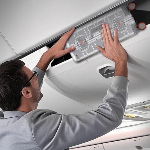 UrbanExplorer All Aluminum Carry On Luggage Hard Shell Suitcases with Spinner Wheels Zipperless Luggage 20 inch Small Carry On Suitcase for Short Trips, Sliver 8