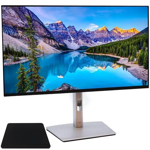 Dell 27 inch Monitor, P2725H Full HD 1080p Computer Monitor, Anti Glare 16:9 IPS Computer Screen, LCD 60Hz Monitor with Slim Design for Home and Office, Mouse Pad Included
