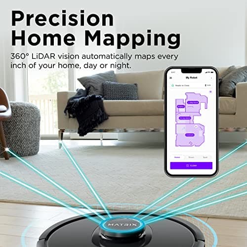 Shark R-RV2310 Matrix Robot Vacuum for Carpets and Hardfloors with Self-Cleaning Brushroll and Precision Mapping - Certified Refurbished 5