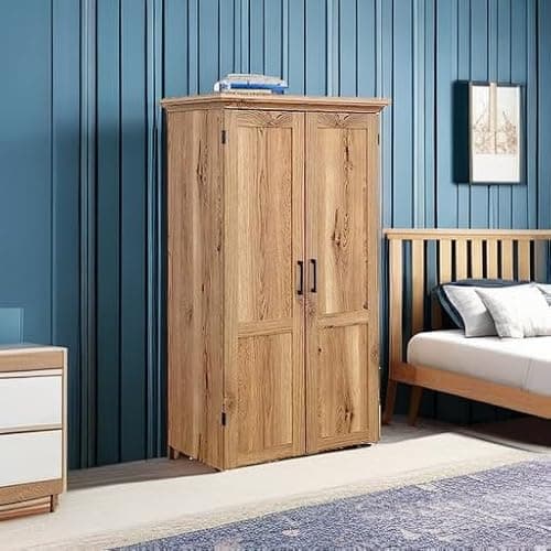Sauder Miscellaneous Storage Craft & Sewing Armoire, Timber Oak Finish 5